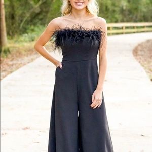 Feathered Jumpsuit